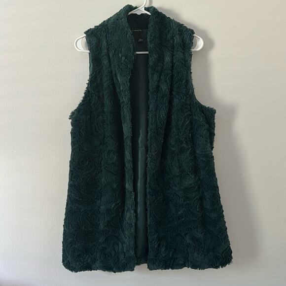 new directions Jackets & Blazers - New Directions Women’s‎ Green Open Vest Large